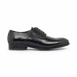 Zapatos Derby Hombre Piel Napa Ancho Especial 10431 Negro, De Latino