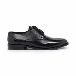 Zapatos Derby Hombre Piel Napa Ancho Especial 2670 Negro, De Latino
