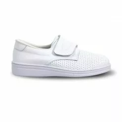 Zuecos Sanitarios Hombre Piel Perforada Cierre Velcro Anatómicos 293 Blanco, De Percla