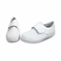 Zuecos Sanitarios Hombre Piel Perforada Cierre Velcro Anatómicos 293 Blanco, De Percla -Venta de zapatos Tienda zuecos sanitarios hombre piel perforada cierre velcro anatomicos 293 blanco de percla 5