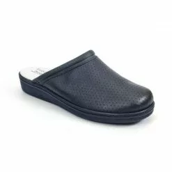 Zuecos Sanitarios Hombre Piel Perforada Destalonados 298 Marino, De Percla -Venta de zapatos Tienda zuecos sanitarios hombre piel perforada destalonados 298 marino de percla 2