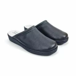 Zuecos Sanitarios Hombre Piel Perforada Destalonados 298 Marino, De Percla -Venta de zapatos Tienda zuecos sanitarios hombre piel perforada destalonados 298 marino de percla 3