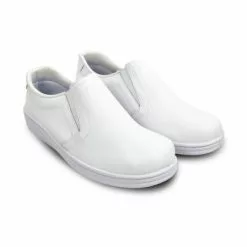 Zuecos Sanitarios Hombre Piel Sin Cordones Anatómicos 291 Blanco, De Percla -Venta de zapatos Tienda zuecos sanitarios hombre piel sin cordones anatomicos 291 blanco de percla 3